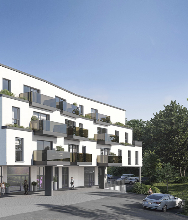 Neubau-Mehrfamilienhaus in Rösrath mit Balkonen, KFW-Förderung EH 40 Standard, energieeffizient und nachhaltig