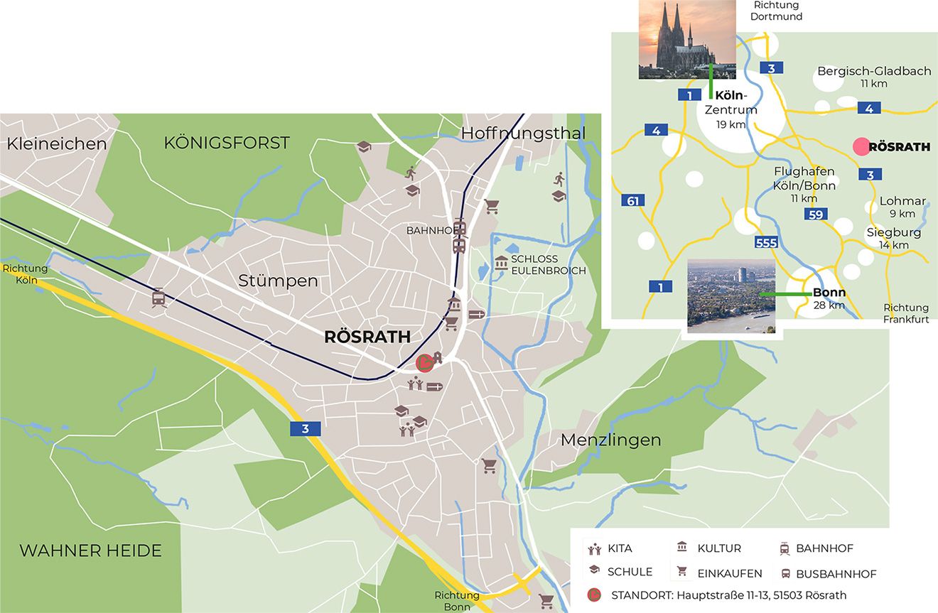 Rösrath Mitte: Makro-Lage